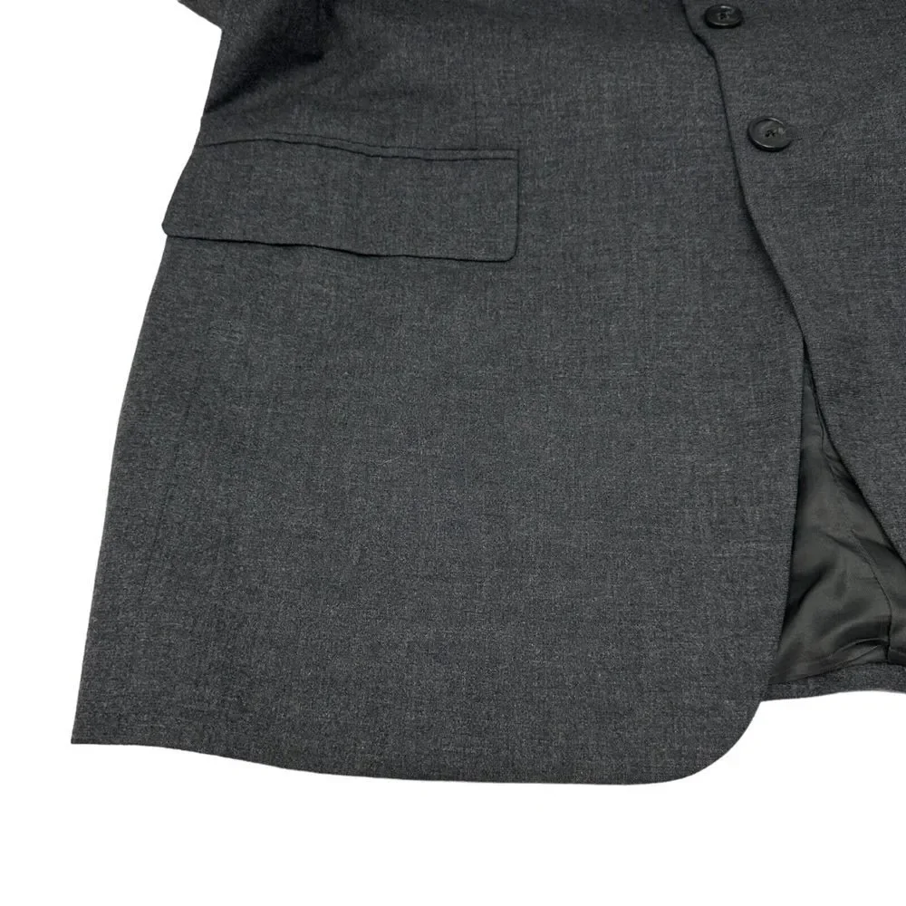 CORNELIANI Dark Grey Sport Coat Wool Cashmere‎ Blazer Jacket Family Britches 52